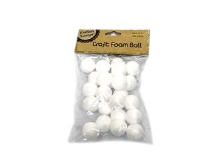 Styrene Foam Balls 25mm Pack of 20